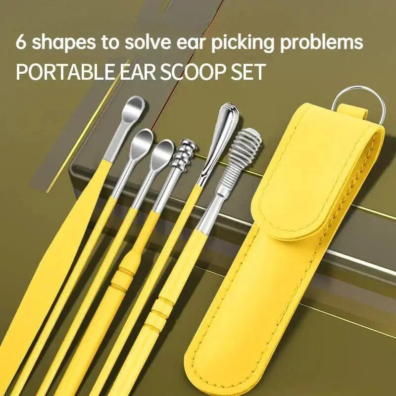 Gentle Stainless Steel Ear Care Kit for Wax Removal