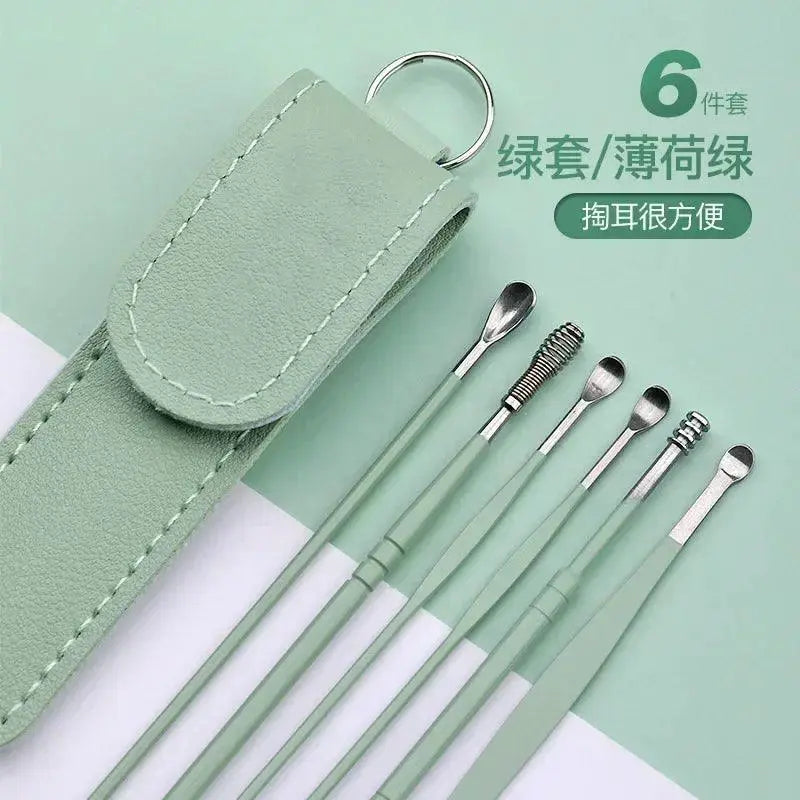 Gentle Stainless Steel Ear Care Kit for Wax Removal