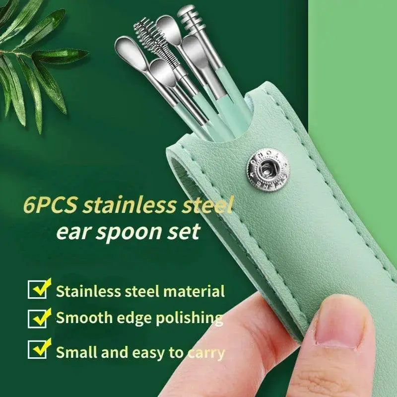 Gentle Stainless Steel Ear Care Kit for Wax Removal