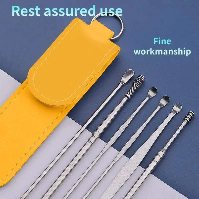 Gentle Stainless Steel Ear Care Kit for Wax Removal