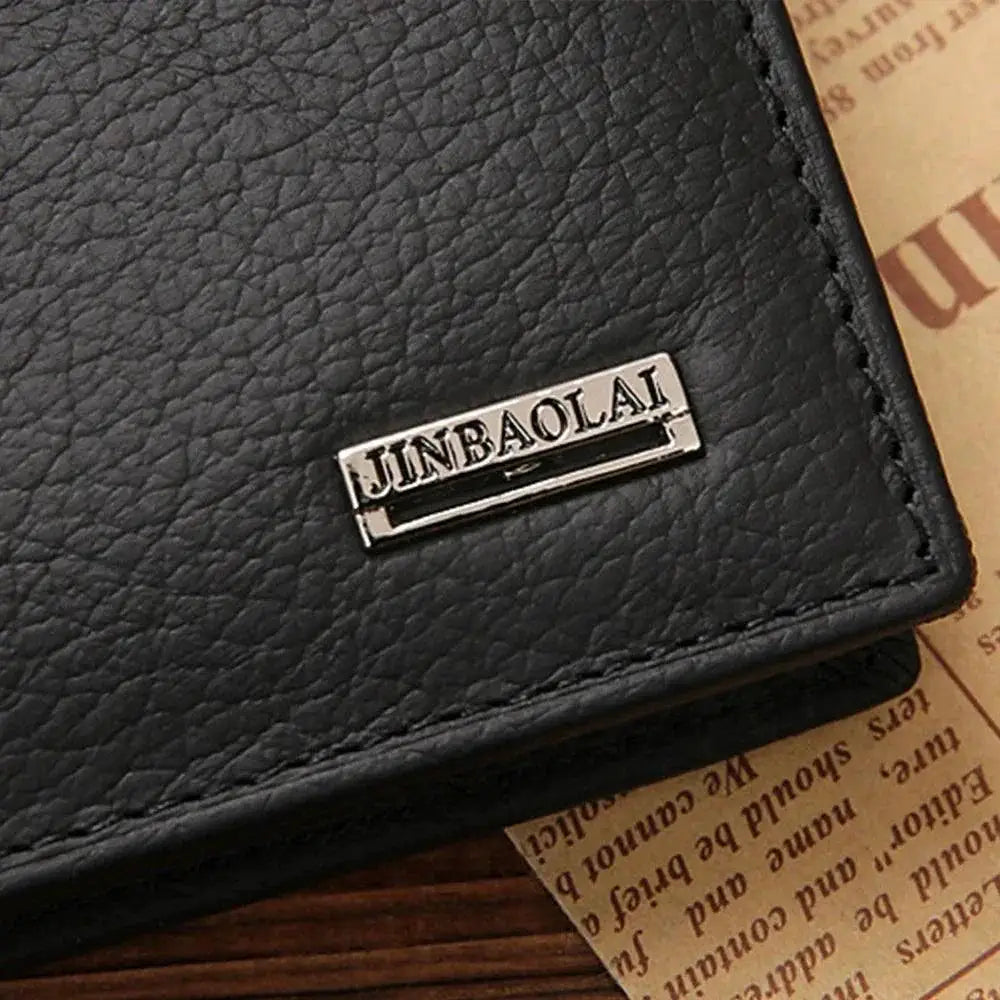 Genuine Leather Mens Wallet Coin Card Holder Purse