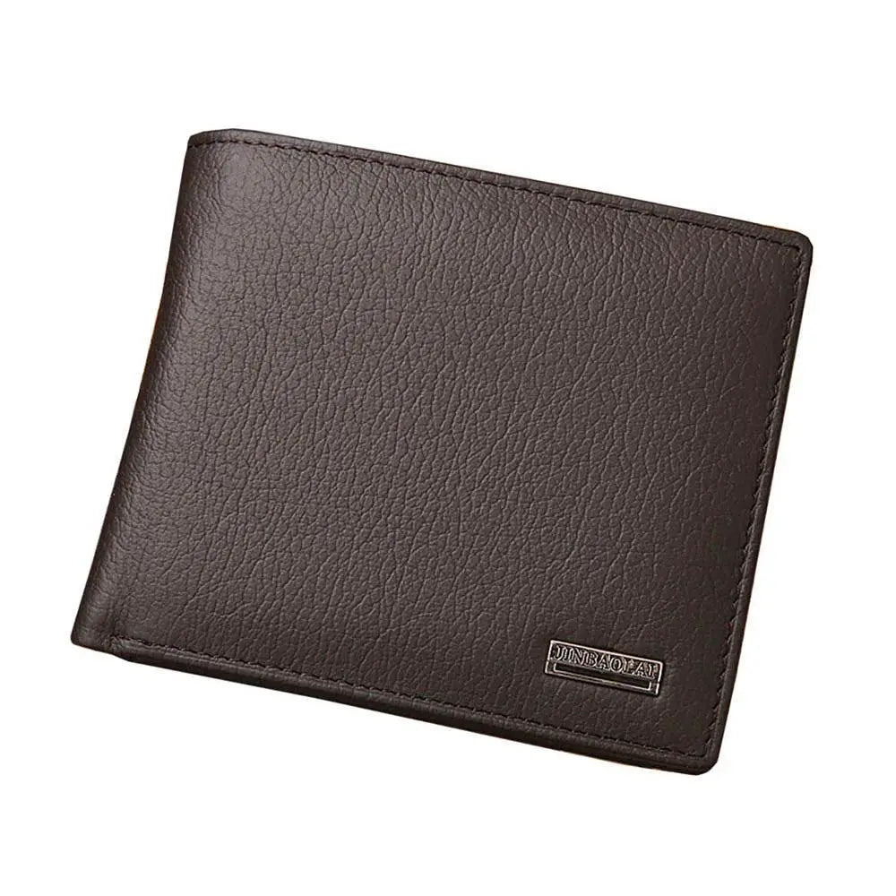 Genuine Leather Mens Wallet Coin Card Holder Purse