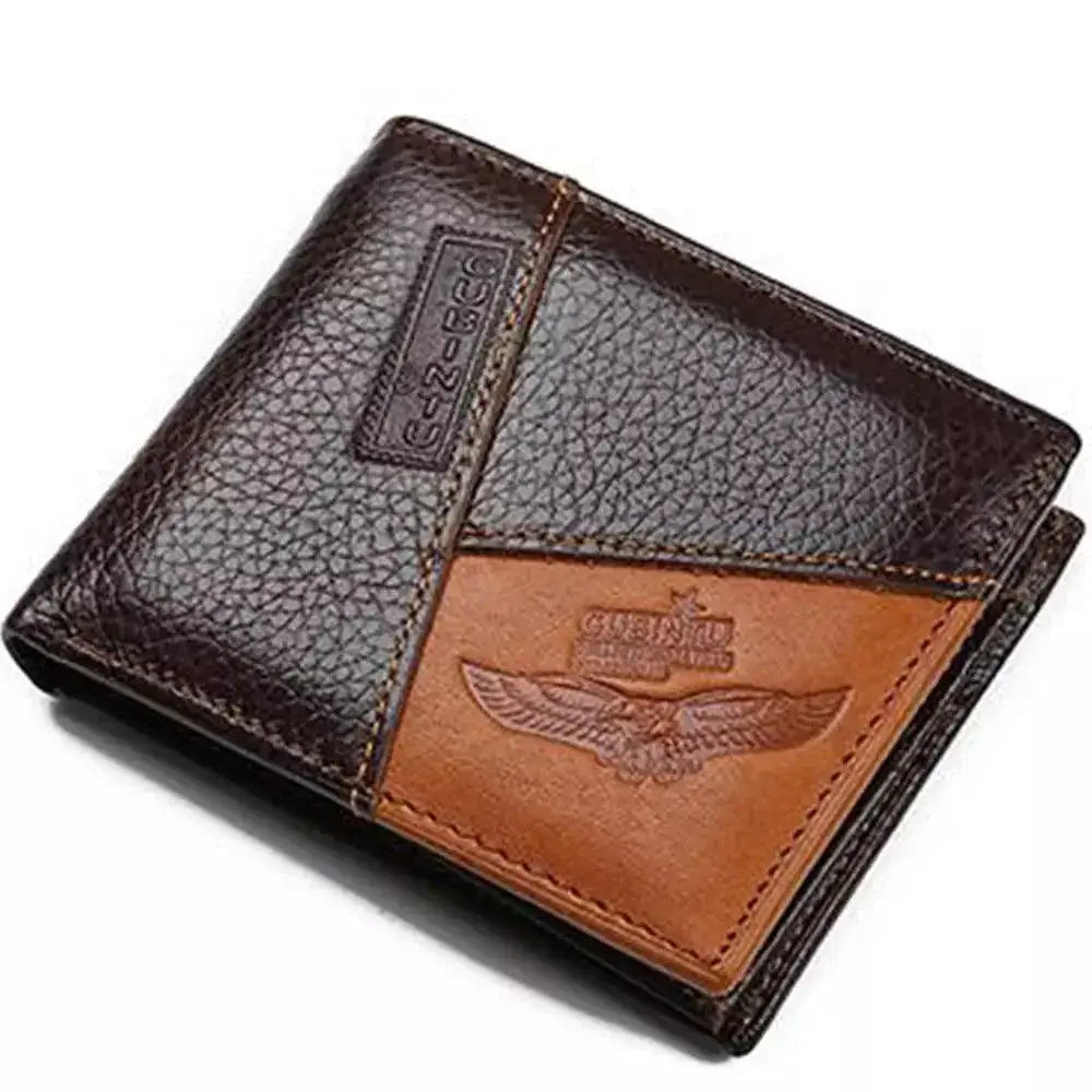 Genuine Leather Mens Wallet With Coin Pocket Stylish Purse