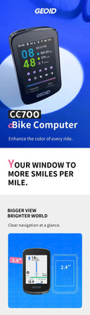 GEOID CC700 Bike Computer for Navigation