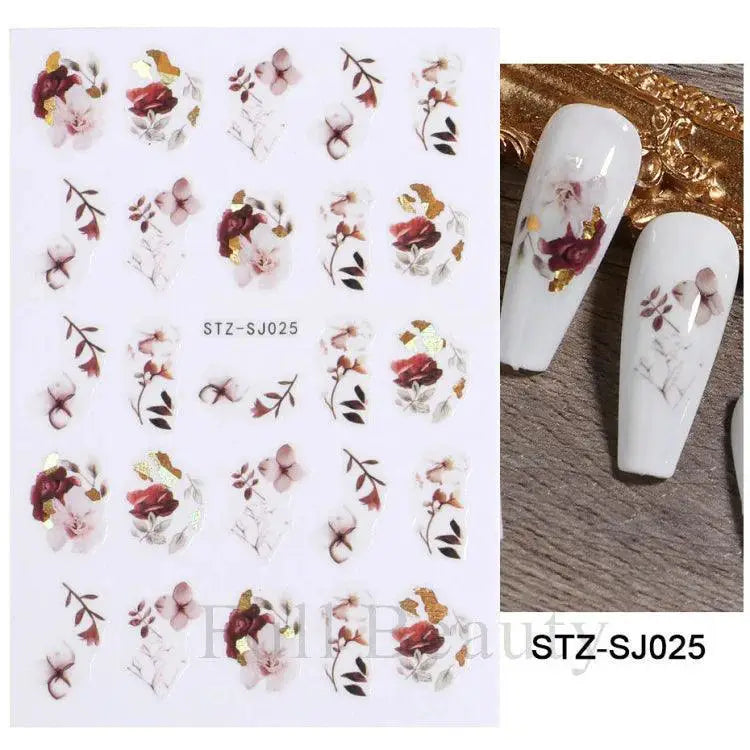 Durable Geometric Nail Stickers for Pros — STZ-SJ051