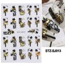 Durable Geometric Nail Stickers for Pros