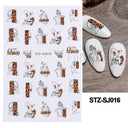 Durable Geometric Nail Stickers for Pros