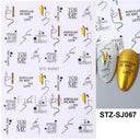 Durable Geometric Nail Stickers for Pros