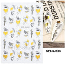 Durable Geometric Nail Stickers for Pros