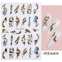 Durable Geometric Nail Stickers for Pros