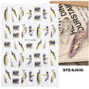 Durable Geometric Nail Stickers for Pros
