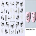 Durable Geometric Nail Stickers for Pros