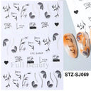 Durable Geometric Nail Stickers for Pros