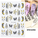 Durable Geometric Nail Stickers for Pros