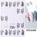 Durable Geometric Nail Stickers for Pros