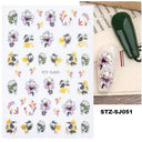 Durable Geometric Nail Stickers for Pros