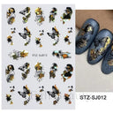 Durable Geometric Nail Stickers for Pros