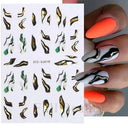 Durable Geometric Nail Stickers for Pros
