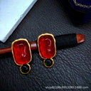 Glass Stud Earrings for Women Soft Glow