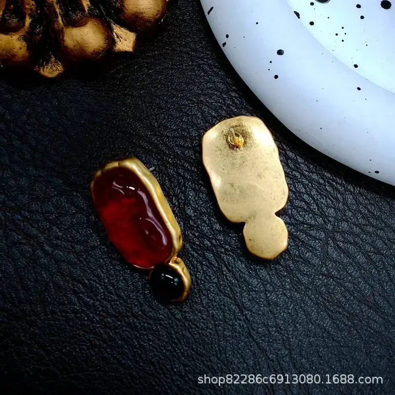 Glass Stud Earrings for Women Soft Glow — product view 12