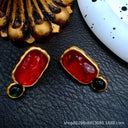 Glass Stud Earrings for Women Soft Glow