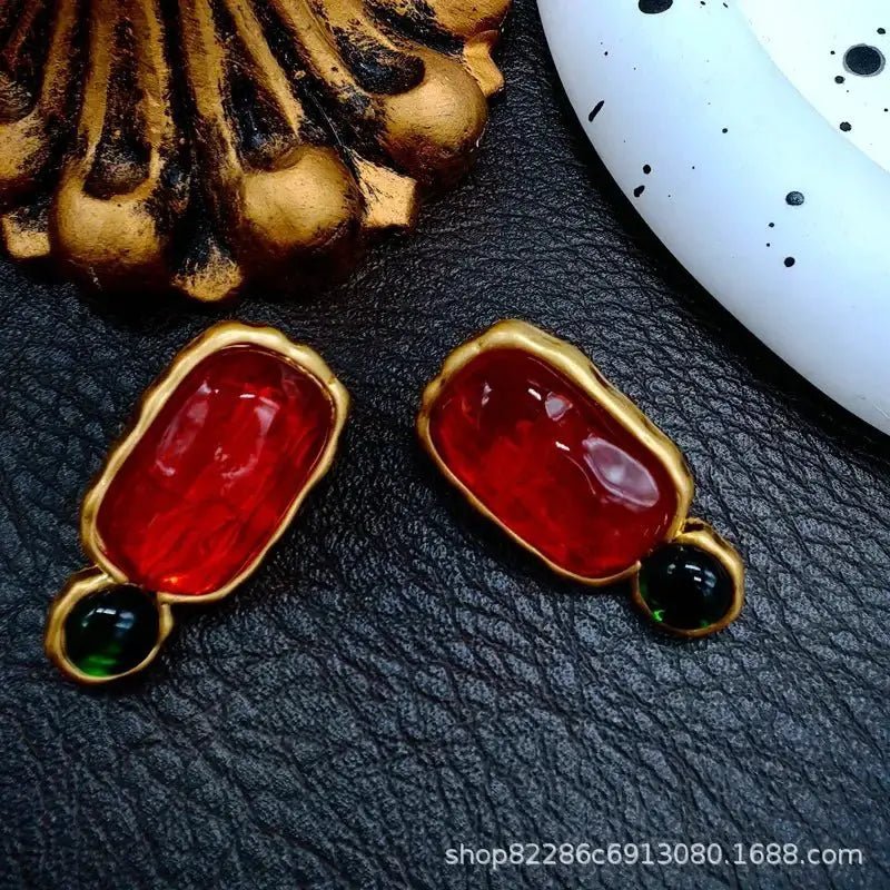 Glass Stud Earrings for Women Soft Glow — product view 14