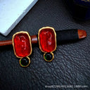 Glass Stud Earrings for Women Soft Glow