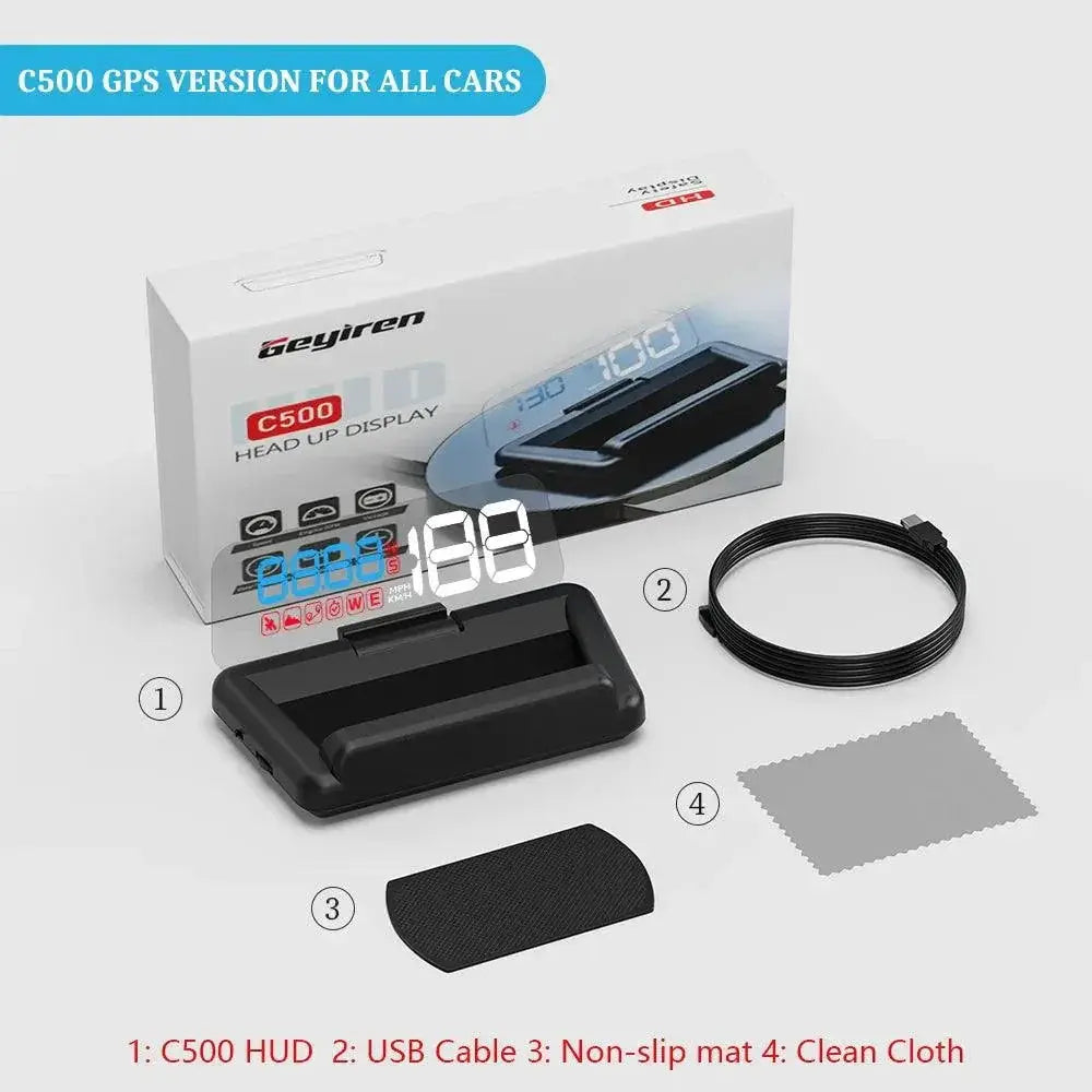 Geyiren C500 GPS HUD Drive Safer With Real Time Info