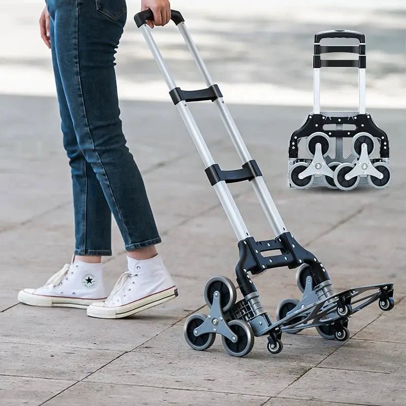 GIANXI Aluminum Folding Grocery Cart Portable Trolley for Effortless Outdoor Use