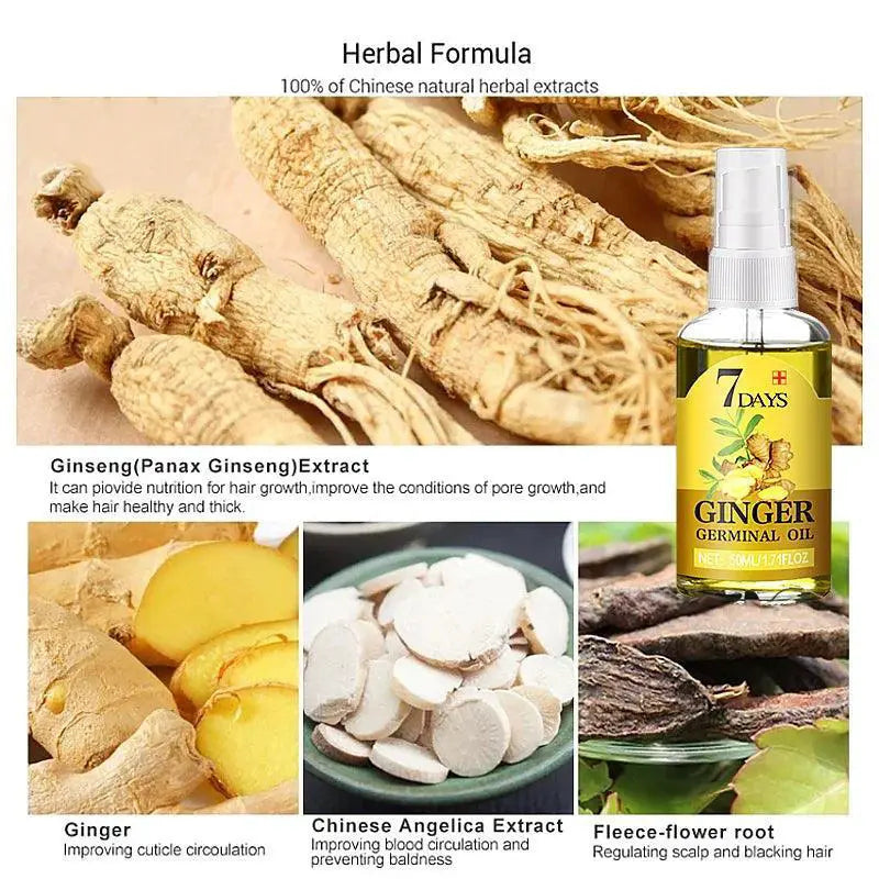 Ginger Hair Growth Serum Nourishing Scalp Treatment 50ml