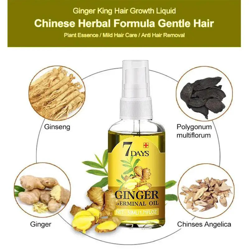 Ginger Hair Growth Serum Nourishing Scalp Treatment 50ml