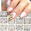 Gingerbread & Holly Festive Nail Art Stickers for Christmas