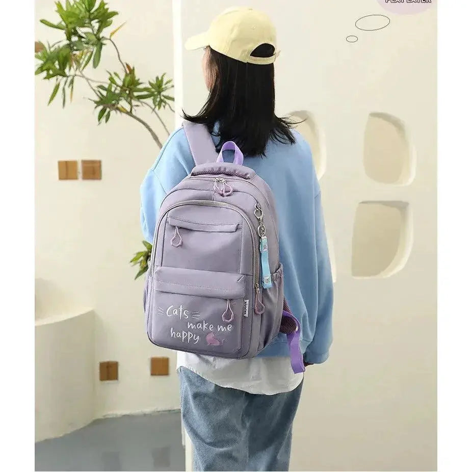 Pink School Backpack For Girls Teens Women Kids Everyday Use