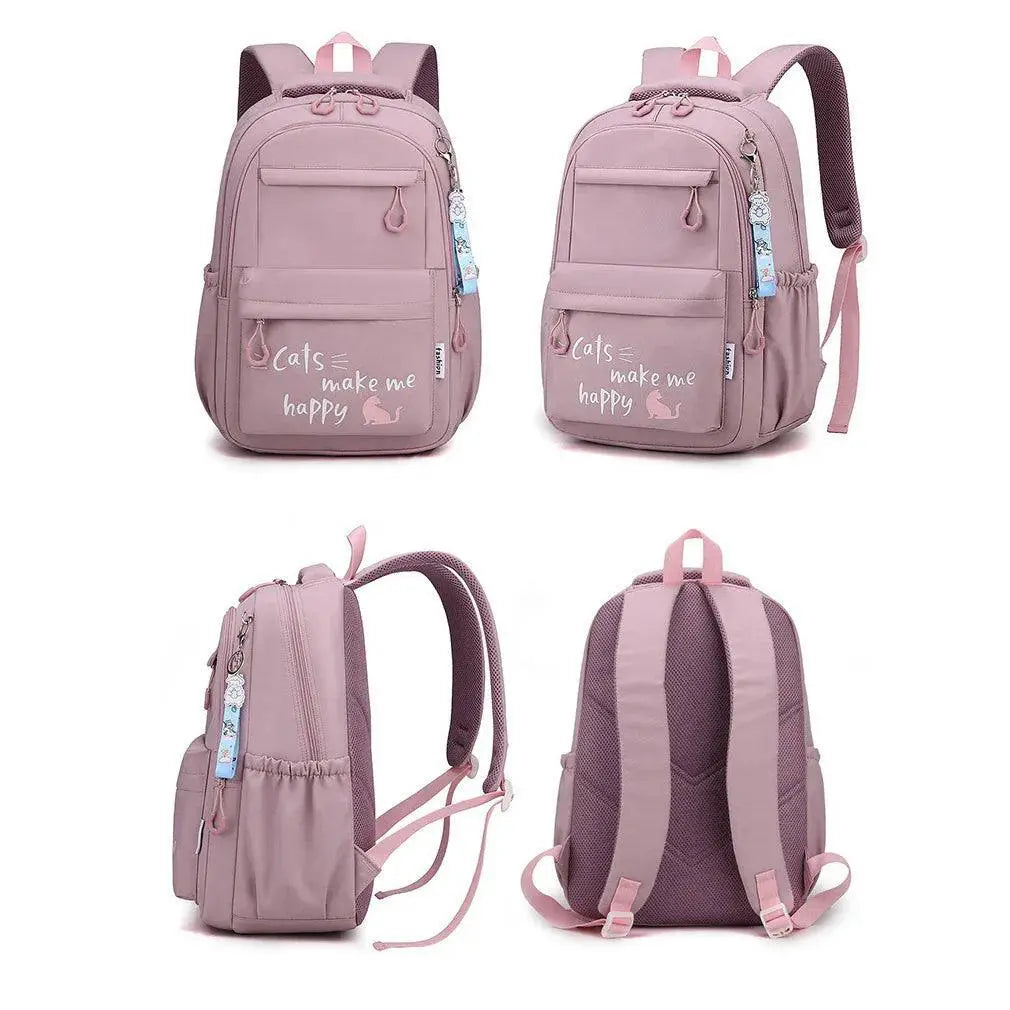 Pink School Backpack For Girls Teens Women Kids Everyday Use