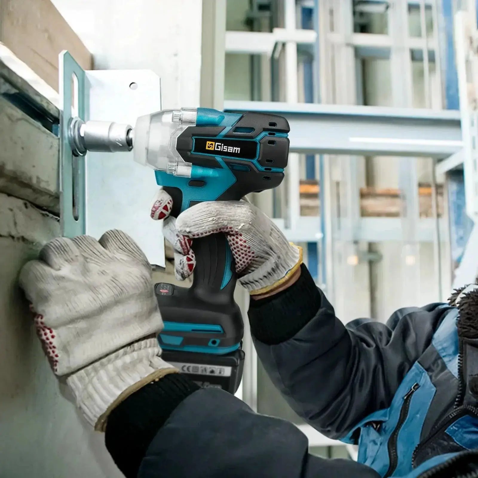 Gisam 520NM Brushless Cordless Electric Impact Wrench