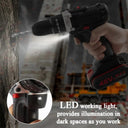 Gisam 88VF Cordless Electric Impact Drill for Home Use