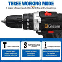 Gisam 88VF Cordless Electric Impact Drill for Home Use