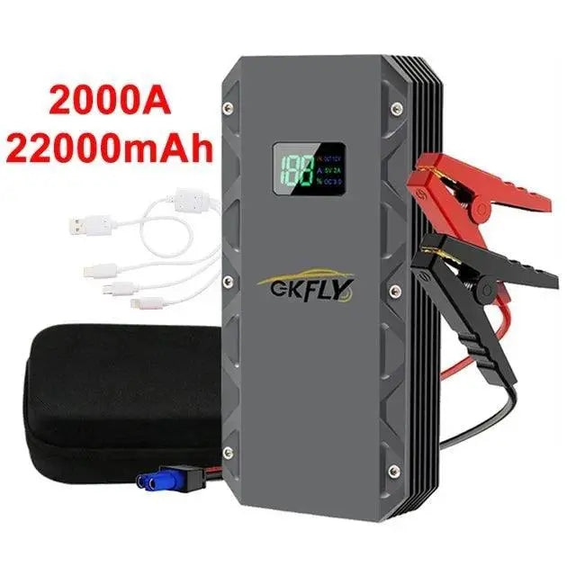 GKFLY Ultra Power Car Jump Starter 1500A 2000A 3000A Battery