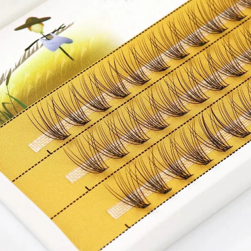 Glam Lux Mink Lashes 3D Russian Individual 10D Clusters Natural Look Salons