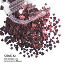 Glam Valentine’s Heart Nail Glitter Kit for Creative DIY Manicures