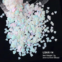 Glam Valentine’s Heart Nail Glitter Kit for Creative DIY Manicures