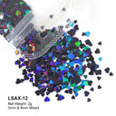 Glam Valentine’s Heart Nail Glitter Kit for Creative DIY Manicures