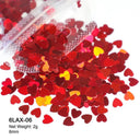 Glam Valentine’s Heart Nail Glitter Kit for Creative DIY Manicures