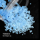 Glam Valentine’s Heart Nail Glitter Kit for Creative DIY Manicures