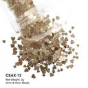 Glam Valentine’s Heart Nail Glitter Kit for Creative DIY Manicures