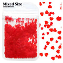 Glam Valentine’s Heart Nail Glitter Kit for Creative DIY Manicures