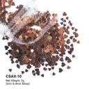 Glam Valentine’s Heart Nail Glitter Kit for Creative DIY Manicures