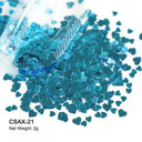 Glam Valentine’s Heart Nail Glitter Kit for Creative DIY Manicures