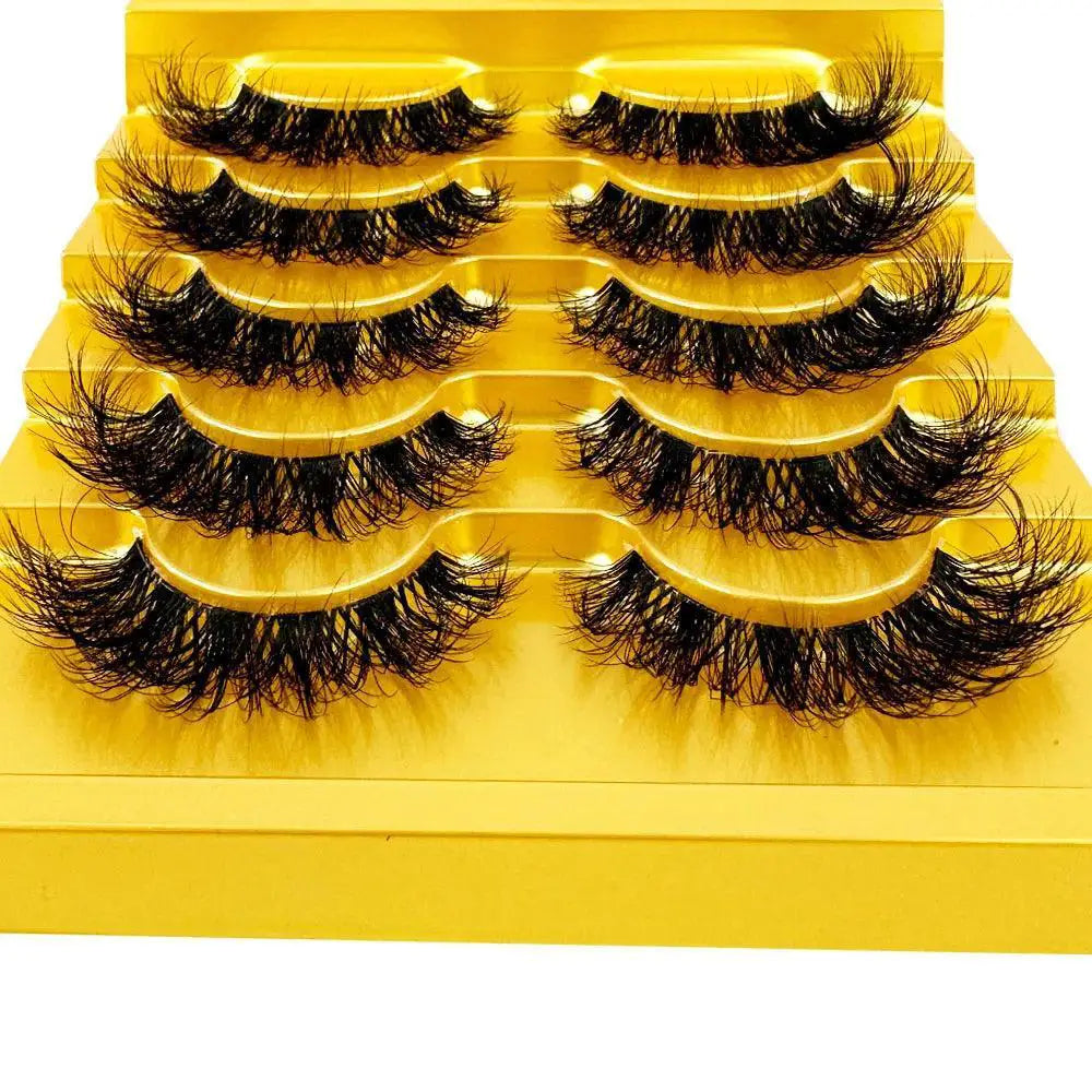 Natural Volume Faux Mink Eyelashes — 5pairsLN024