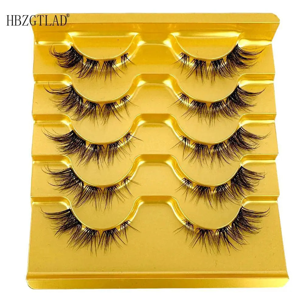 Natural Volume Faux Mink Eyelashes — 5pairsLN021